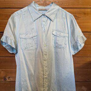 Baby Blue Silk Shirt
